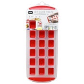 Wholesale - Edge 2pk Silicone Ice Cube Tray Standard Square Red C/P 12, UPC: 190131121504